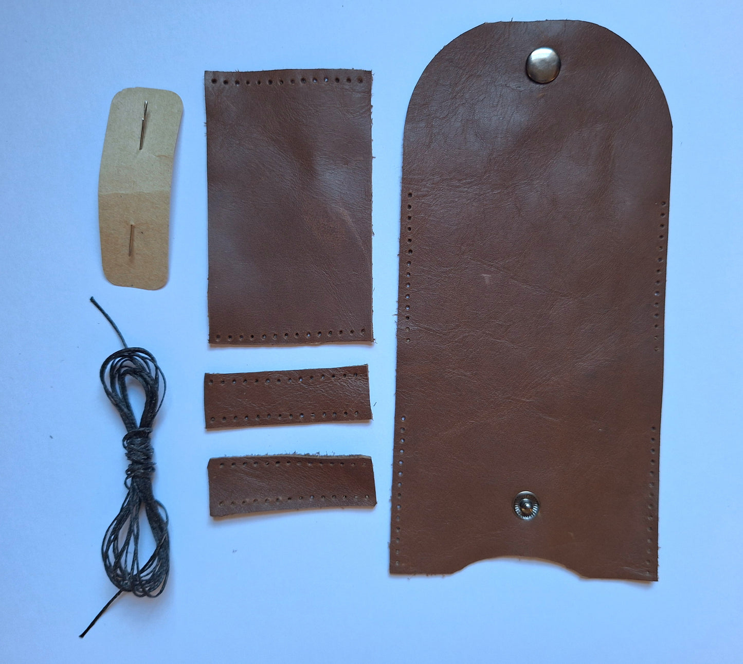 Leather wallet making kit